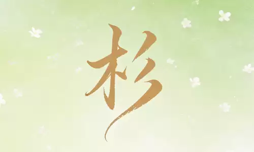 杉字配什么字最好听?答案在这里.png 杉字配什么字最好听?答案在这里.png