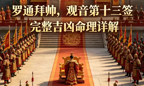罗通拜帅,观音第十三签完整吉凶命理详解.png 罗通拜帅,观音第十三签完整吉凶命理详解.png